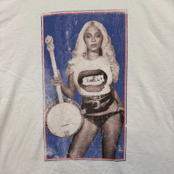 Beyoncé Cowboy Carter Tour White T-Shirt Size Large - Picture 2 of 4